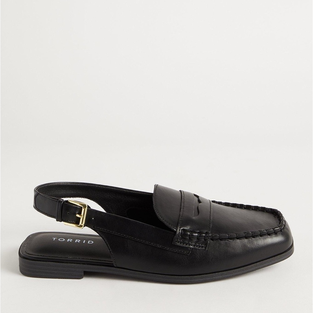 torrid Black Slingback Penny Loafers